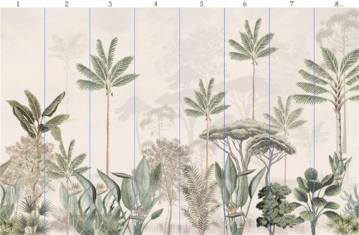 Tasarım Doğa Desenli Duvar Kağıdı TSD-64 resmi