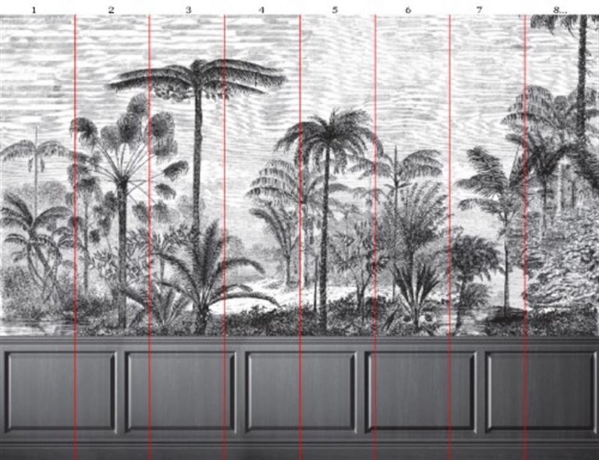 Tasarım Doğa Desenli Duvar Kağıdı TSD-70 resmi