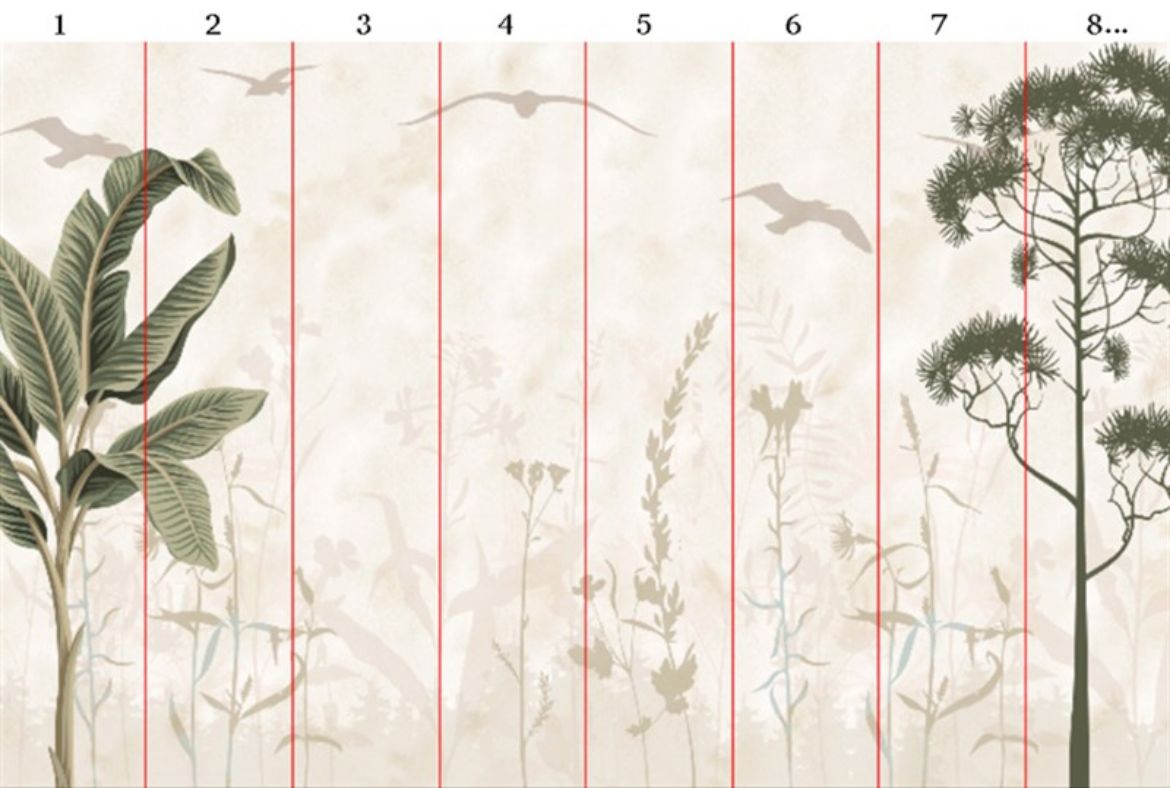 Tasarım Doğa Desenli Duvar Kağıdı TSD-92 resmi