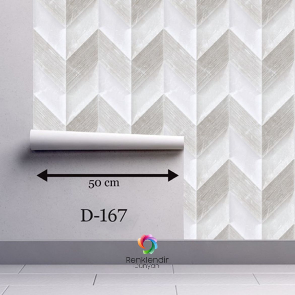  Zigzag Desenli Duvar Kaplama D-167 resmi