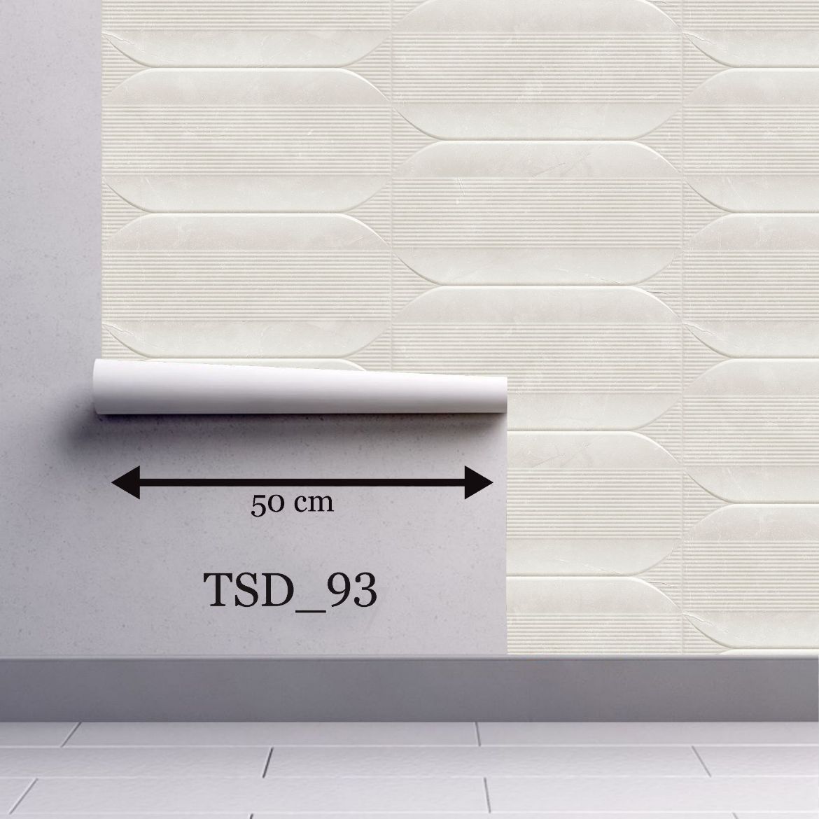 Tasarım Geometrik Desenli Duvar Kağıdı TSD-93 resmi