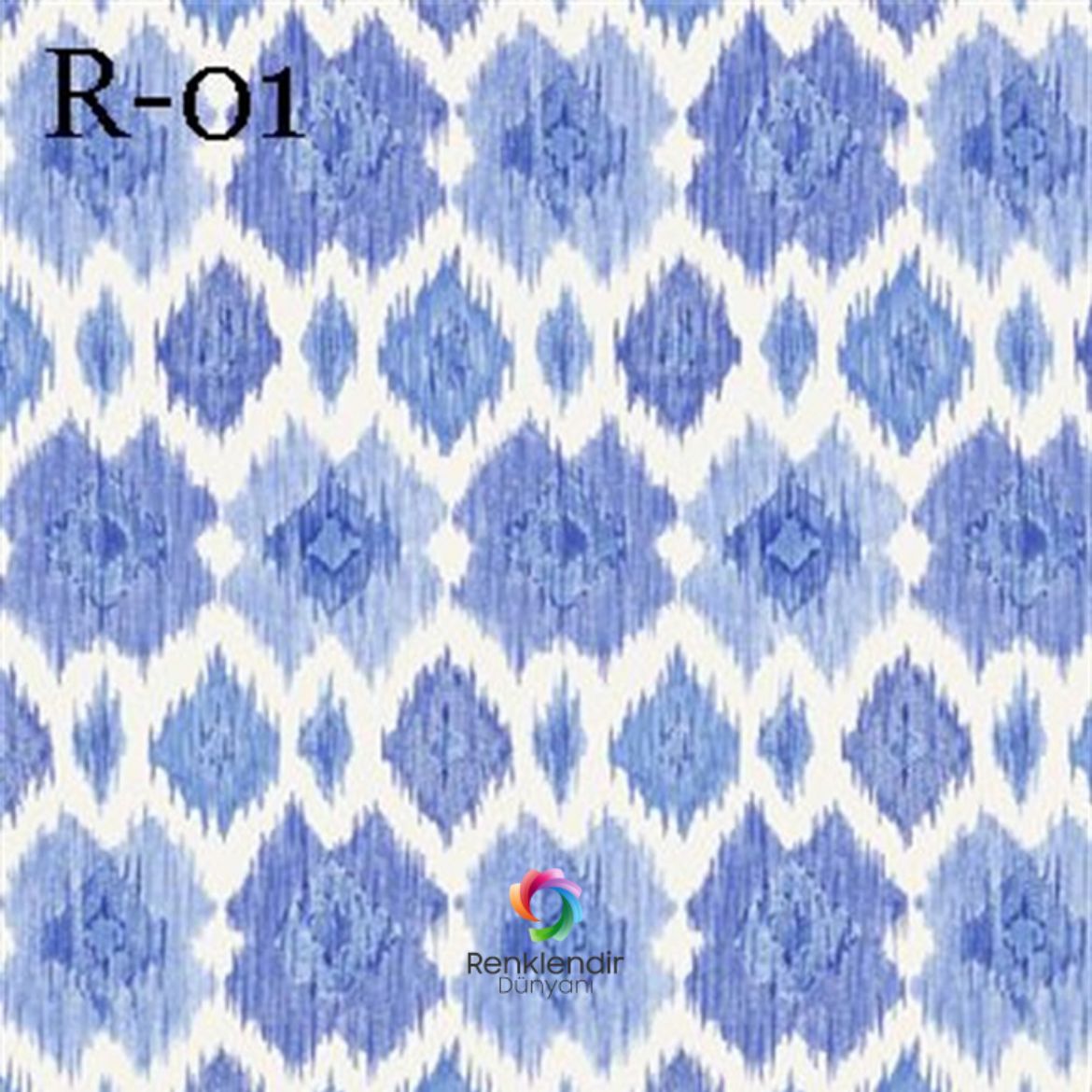 Mavi Desenli Tezgah Arası Folyo-R01 resmi